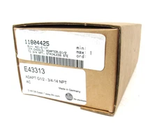 NEW IFM EFECTOR ADAPT G1/2-G3/4-14 NPT E43313 ADAPTER ADAPTG12G3414NPTE43313
