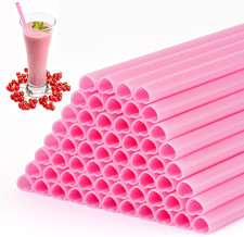 Heart Straws, Heart Shaped Straws, Disposable Cute Plastic Straws, Individually
