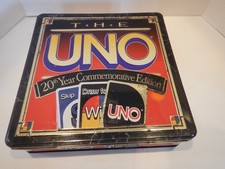 The Uno Card Game 20Th Year Commemorative Edition  NOT COMPLETE   FOR PARTS