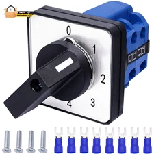 Universal Changeover Switch 20A 550V 4 Position 8 Terminals Latching Rota