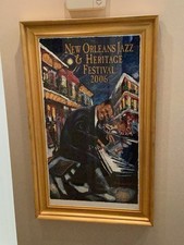 Framed Rockin’ to New Orleans (2006 Jazz Fest Poster)