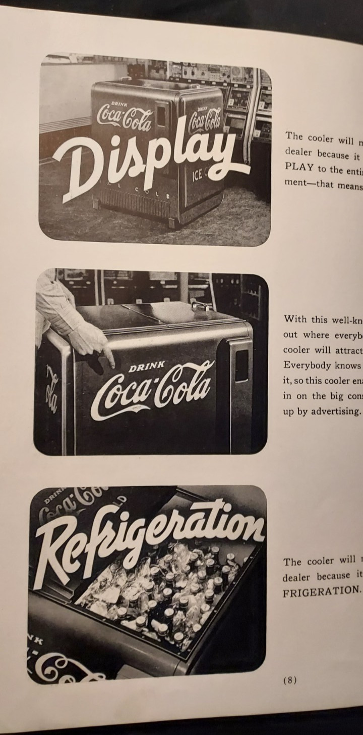 1940 Advertising Salesman Book Coca-Cola Bottling Co Retail Store Coke Coolers