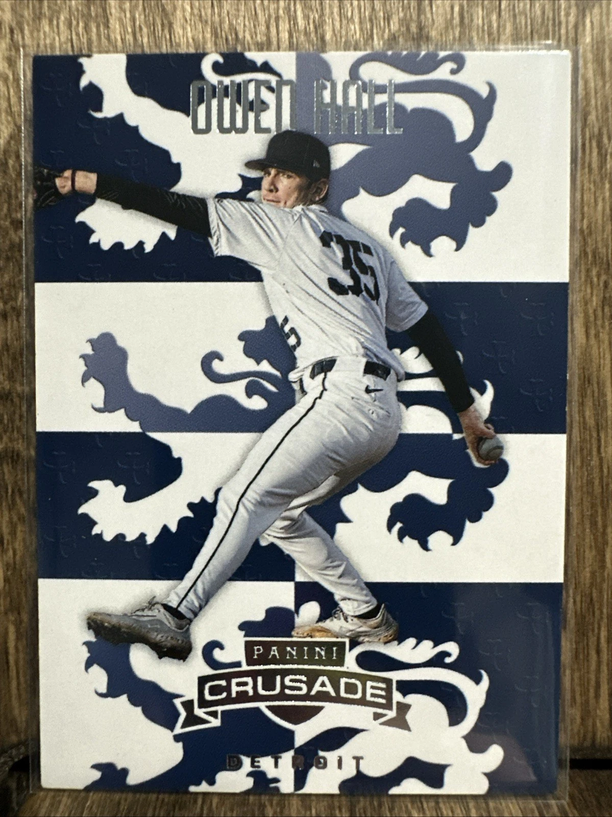2025 Panini Crusade Baseball Owen Hall #33 Detroit Tigers