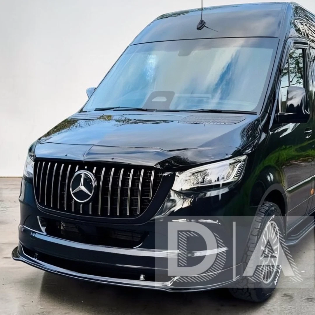 Mercedes-Benz Sprinter W907 W910 Chrome GT Slats Front Grille — view 3