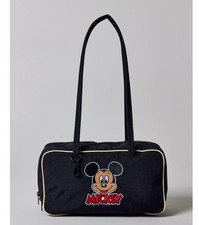 DISNEY  BAGGU Nylon Bowler Bag - Embroidered Mickey Mouse Club