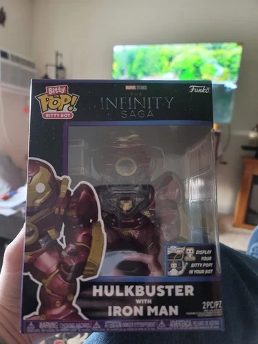 HULKBUSTER w/IRON MAN Funko BITTY Pop BITTY Bot INFINITY SAGA NEW 🔥
