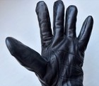 VTG EDDIE BAUER Black Leather Men’s Sz XL Gloves Fleece Lined Adjustable Strap  — photo 4