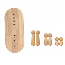Traction Board Solid Wood Support Board Ergonomic for Home, Adults