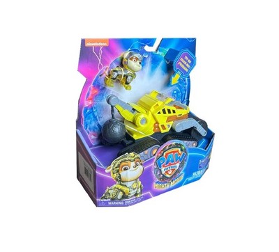 PAW Patrol: Der Mighty Kinofilm, Superhelden-Basis-Fahrzeug von Rubble mit Welpe