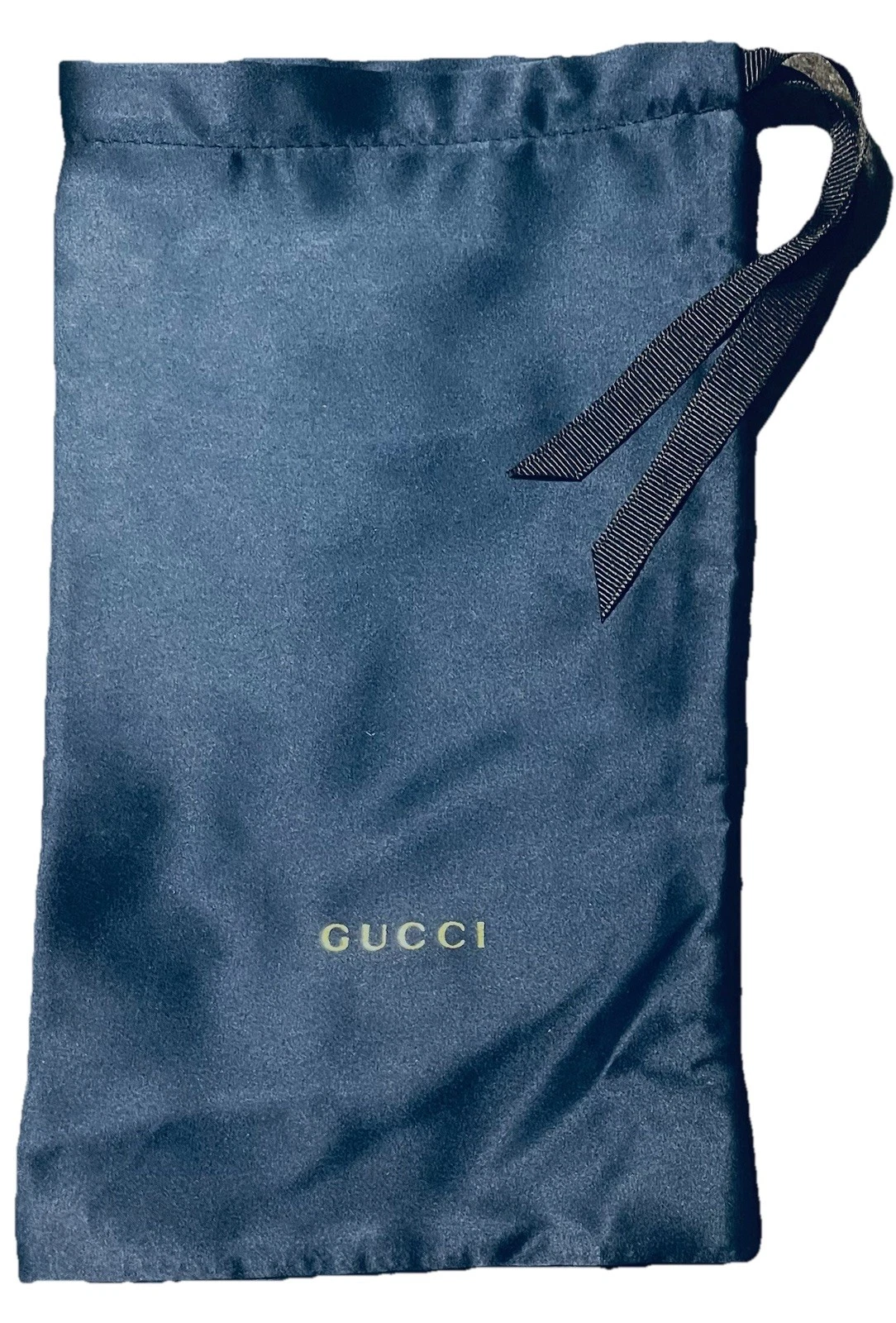 Gucci sac à poussière bleu marine pochette de transport pour lunettes de soleil ou petits accessoires