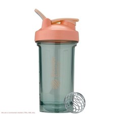BlenderBottle 24 fl oz Energy and Sports Drink Shaker Bottle - Green/Peach