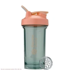 BlenderBottle 24 fl oz Energy and Sports Drink Shaker Bottle - Green/Peach