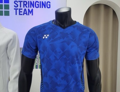 Yonex Tennis Badminton Training Men's Game Shirt competition Blue size L uniform