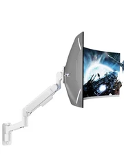 ARES Wing Monitor Wall Mount for 24-57 Inch Ultrawide Gaming Screens White