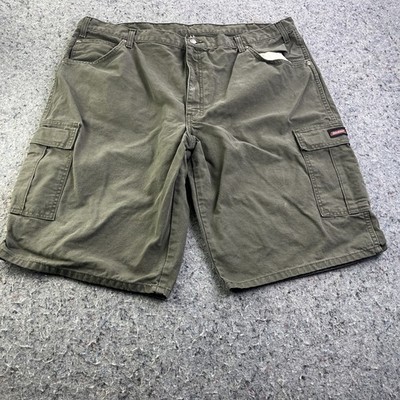 Dickies Cargo Shorts Green Size 42 Made in Mexico 100% Cotton