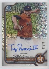 2022 Bowman Draft Sparkle Refractor 27/71 Trey Dombroski III #CDA-TD Auto 0xz8