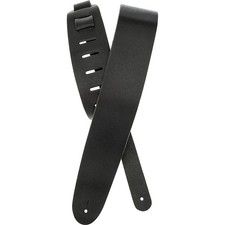 D'Addario Planet Waves Traditional Leather Guitar Strap Black