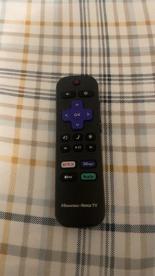 Hisense Roku TV Remote with Netflix, Disney+, Hulu and Apple TV 