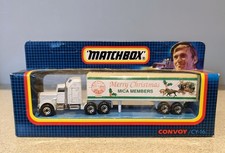 vintage MATCHBOX CONVOY CY16 'SCANIA T142 MICA MEMBERs CHRISTMAS 1988  TRAILER' 
