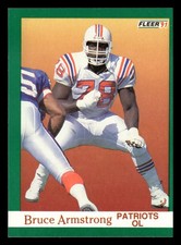 Bruce Armstrong 1991 Fleer #134 New England Patriots FOOTBALL *074