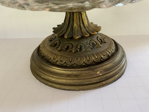 Mid Century Footed Glass Compote, Two Piece Candy Dish - Picture 6 of 9
