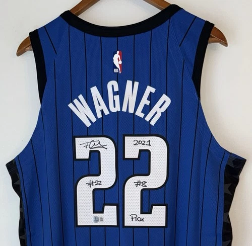 Franz Wagner 2021 #8 Pick Orlando Magic Signed Nike ADV NBA Authentic Jersey BAS