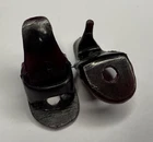 VTG Barbie #1 Ponytail 1959 Shoes Black Open Toe Holes Original Japan OTS Heels