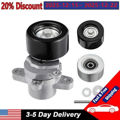 Belt Tensioner & Pulley Kit 3Pcs For Nissan Altima Maxima Murano Quest 3.5L