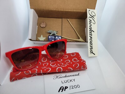 RARE ARTIST PROOF Knockaround Limited Edition Sunglasses- LUCKY #AP/200 W/XTRAS