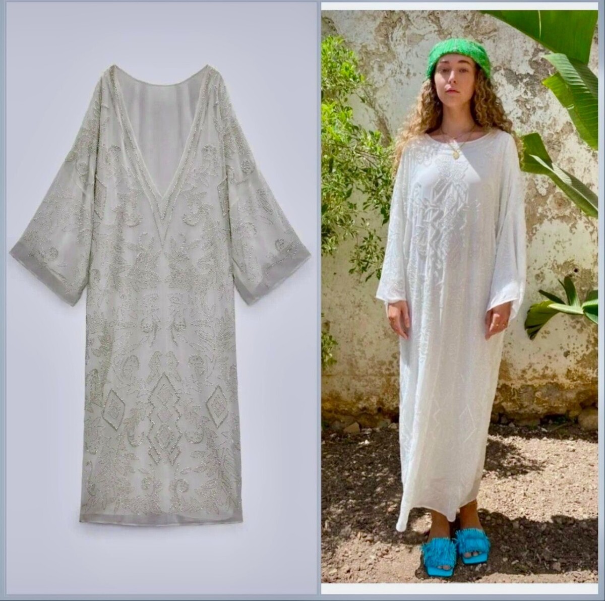 【新品タグ付】現行品 CFCL POTTERY KAFTAN DRESS 白 POTTERY DRESS 1