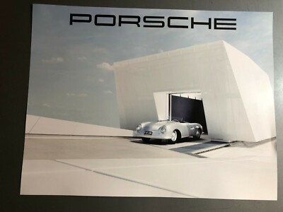 AFFICHE PUBLICITAIRE ÉMISE Par L'Usine Porsche 356 - RARE ! Superbe