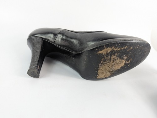 Russell And Bromley Black All Leather High Heel Shoes Uk 5.5 Eu 38.5 - Picture 7 of 7