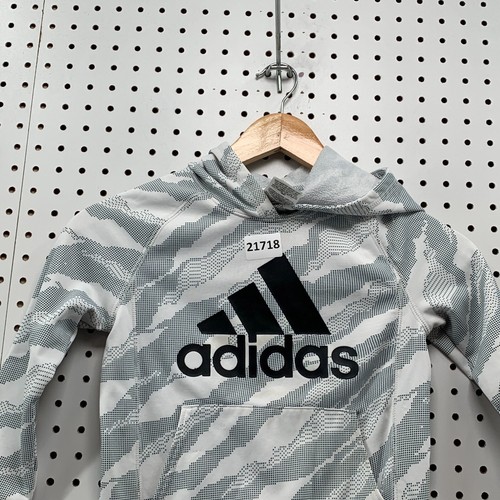 Adidas Hooded Sweatshirt Youth Size 5 DIGI Camo Hoodie Fit 14x18 Pullover - Picture 2 of 12