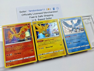 Pokemon!! Todos os 3 Pássaros Lendários! Articuno, Moltres, Zapdos Lote de  20 Cartas!! : : Brinquedos e Jogos