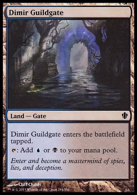 Magic the Gathering MTG Dimir Guildgate (284) Commander 2013   LP