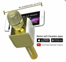 Tzumi 4956-RG PopSolo Bluetooth Karaoke Microphone and Speaker,Smartphone holder