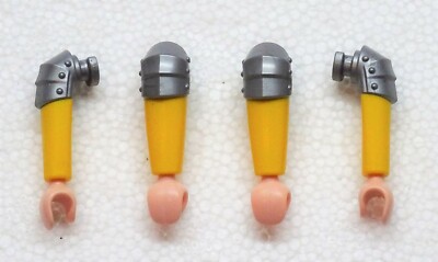 4 x ARM GELB SILBER PLAYMOBIL zu Figur Geoffrey NOVELMORE RITTER vs. BURNHAM A11