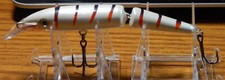 RAPALA SCT J-13 RAPALA JOINTED MINNOW CUSTOM PAINTED PEARL/ORANGE SKIS CUSTOM