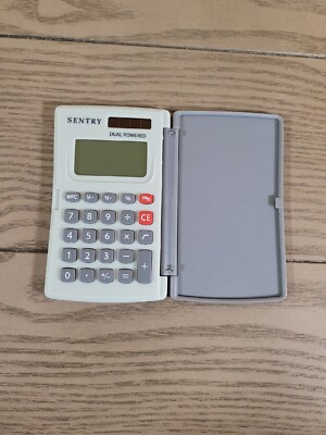 Vintage Sentry Dual Powered Pocket Calculator NEEDS BATTERY SELLING AS IS