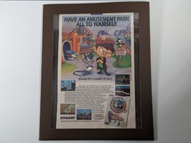 Vintage Framed Laminated Tiny Toon Adventures Wackyland NES Game Ad Retro Art