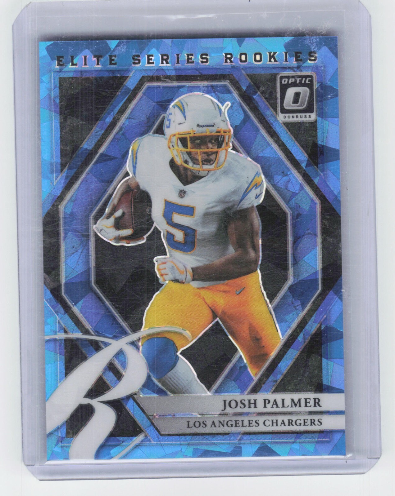 2021 Panini Donruss Optic Josh Palmer Elite Series Rookies Blue Ice Prizm 15/15