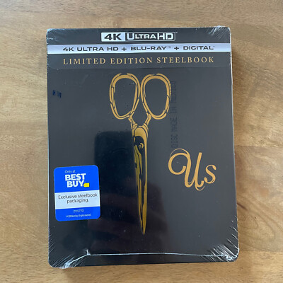 Us (2019, 4K UHD) Steelbook SEALED & OOP Jordan Peele Lupita Nyong'o Horror Hit