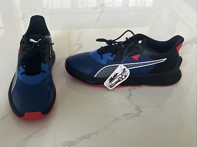 PUMA BMW M Motorsport Maco 2.0 Men's Driving Shoes Black-Pro Blue Size 14