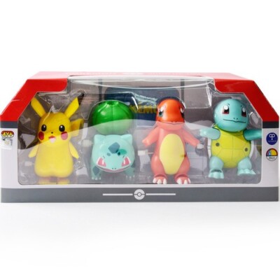 Pokemon Wind Up Toy 4pcs Set Pocket monster Walking Figure Free