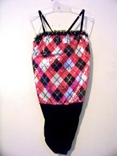 Girls Weissman Dance Leotard Size LC Large Child Black EUC  