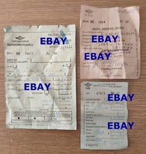 3 VERY RARE RAILWAY TICKETS FROM GREECE (OSE)