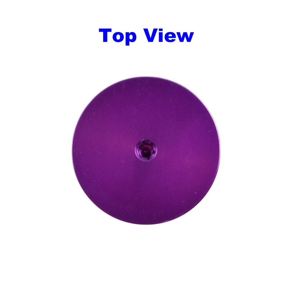 OMNI Racer WORLDS LIGHTEST Alloy Headset Top Cap & Bolt: JUST 3.4 grams!! PURPLE - Image 4 of 4