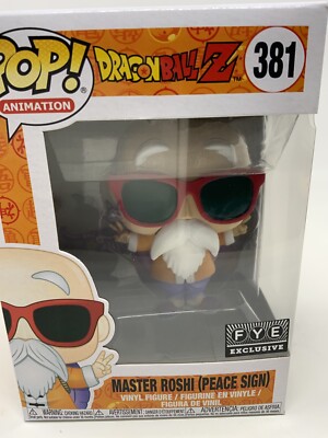 Funko Pop! #381 DragonBallZ Master Roshi (Peace Sign) FYE