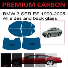 Premium Carbon Window Tint fits BMW 3 series 1999-2005 precut window tint