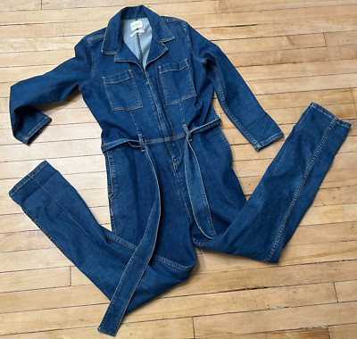 Guess Georges Marciano GM studios Denim jump Suit medium  USA Made